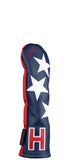 "Old Glory" USA Stars Premium Leather Headcovers(PRE-ORDER)