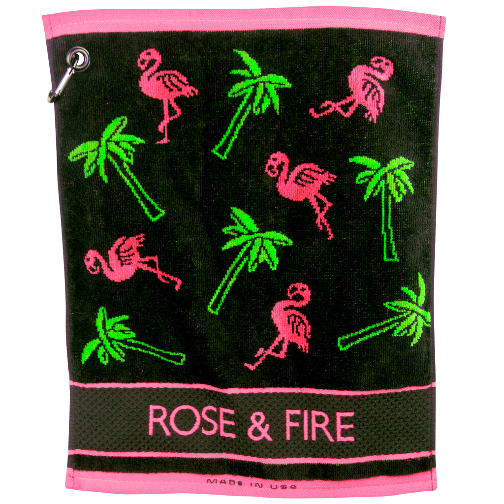 Flamingo Golf Towel