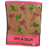 Flamingo Golf Towel