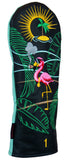 "Beach Flamingo" Premium USA Leather Headcovers (LIMITED EDITION PRE-ORDER)