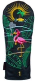 "Beach Flamingo" Premium USA Leather Headcovers (LIMITED EDITION PRE-ORDER)