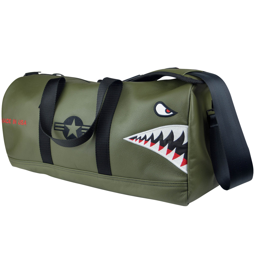 "Bomber/Warhawk" Premium Leather Duffel Bag (PRE ORDER)