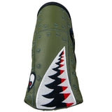 "Bomber/Warhawk" Olive Drab Premium USA Leather Headcovers (PRE-ORDER)