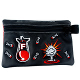 "F Bomb" Premium Leather Zippered Valuables Pouch (IN STOCK)