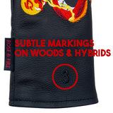 "Fire Dragon" Premium USA Leather Headcovers (PRE-ORDER)