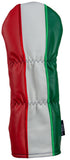 "Tricolore Italian Flag" Premium Genuine Leather Headcovers (PRE-ORDER)