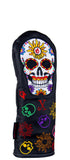 "Sun Candy Skull" Premium USA Leather Headcovers (PRE-ORDER)