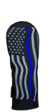 "Thin Blue Line" Premium USA Leather Headcovers (PRE-ORDER)